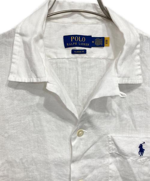 POLO RALPH LAUREN（ポロ・ラルフローレン）POLO RALPH LAUREN (ポロ・ラルフローレン) リネンシャツ ホワイト サイズ:Ｍの古着・服飾アイテム