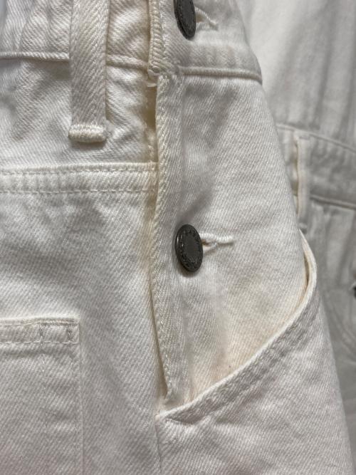 Whim Gazette（ウィムガゼット）Whim Gazette (ウィムガゼット) DENIM ALL IN ONE ホワイト サイズ:Fの古着・服飾アイテム