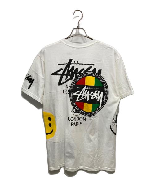 stussy（ステューシー）stussy (ステューシー) CPFM (カクタスプラント フリーマーケット) Cactus Plant Flea Market USA 2019 Tee 'White' ホワイト サイズ:Lの古着・服飾アイテム