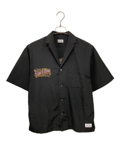 Schott（ショット）Schott (ショット) EMB. TC SHIRT BARBER ブラック サイズ:Lの古着・服飾アイテム