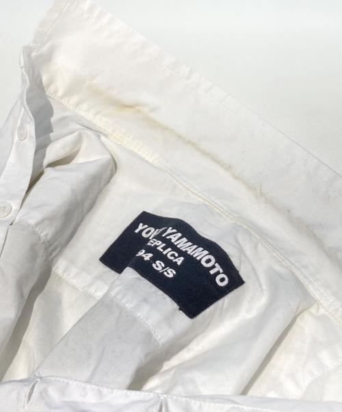 Yohji Yamamoto pour homme（ヨウジヤマモト プールオム）Yohji Yamamoto pour homme (ヨウジヤマモト プールオム) Replica (SS94) Shirt ホワイト サイズ:3の古着・服飾アイテム