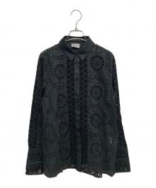 MARELLA（マレーラ）の古着「カットワークシャツ」｜ブラック