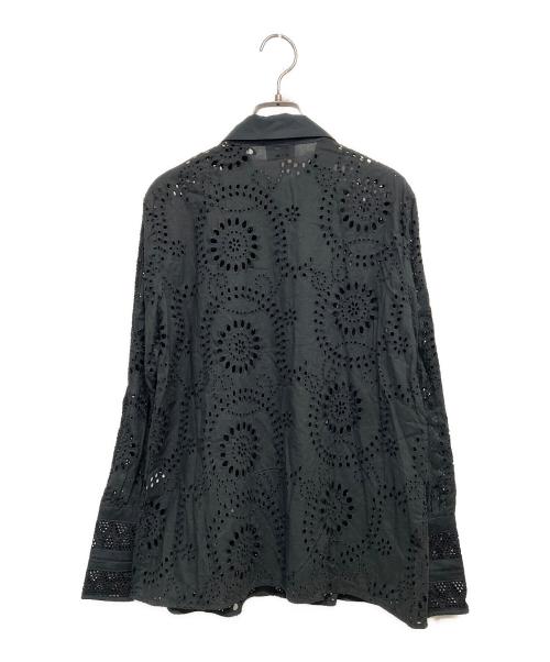 MARELLA（マレーラ）MARELLA (マレーラ) カットワークシャツ ブラック サイズ:42の古着・服飾アイテム