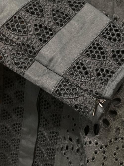 MARELLA（マレーラ）MARELLA (マレーラ) カットワークシャツ ブラック サイズ:42の古着・服飾アイテム