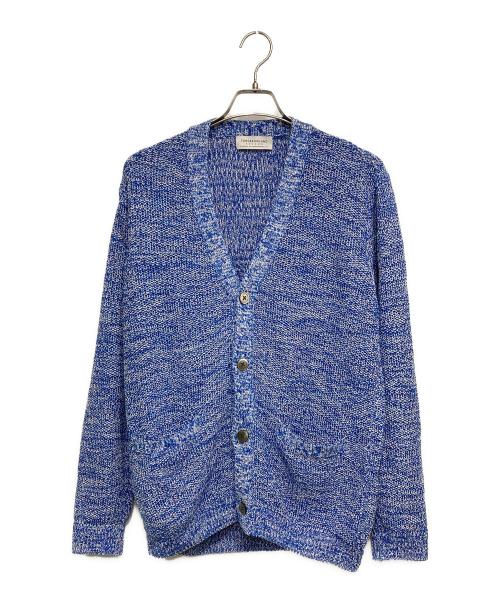 TOMORROW LAND tricot（トゥモローランド トリコ）TOMORROW LAND tricot (トゥモローランド トリコ) ギマコットンリネン Vネックカーディガン ブルー サイズ:Mの古着・服飾アイテム