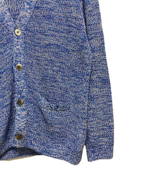 TOMORROW LAND tricot（トゥモローランド トリコ）TOMORROW LAND tricot (トゥモローランド トリコ) ギマコットンリネン Vネックカーディガン ブルー サイズ:Mの古着・服飾アイテム