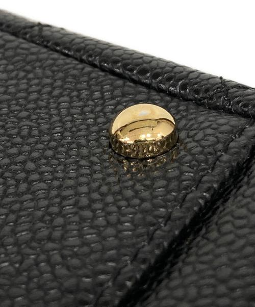 CHANEL（シャネル）CHANEL (シャネル) キャビアスキンチェーンショルダーバッグ ブラックの古着・服飾アイテム
