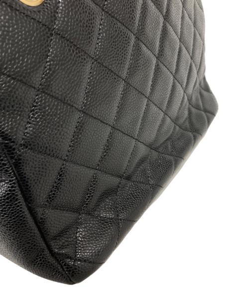CHANEL（シャネル）CHANEL (シャネル) キャビアスキンチェーンショルダーバッグ ブラックの古着・服飾アイテム