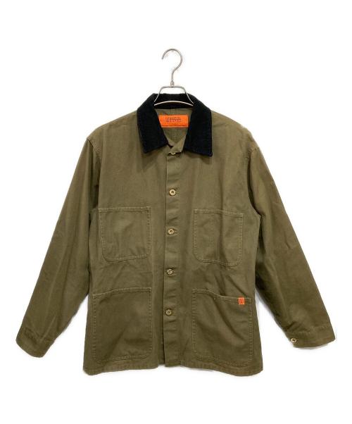 UNIVERSAL OVERALL（ユニバーサルオーバーオール）UNIVERSAL OVERALL (ユニバーサルオーバーオール) CORDURY COLLAR COVERALL グリーン サイズ:Mの古着・服飾アイテム