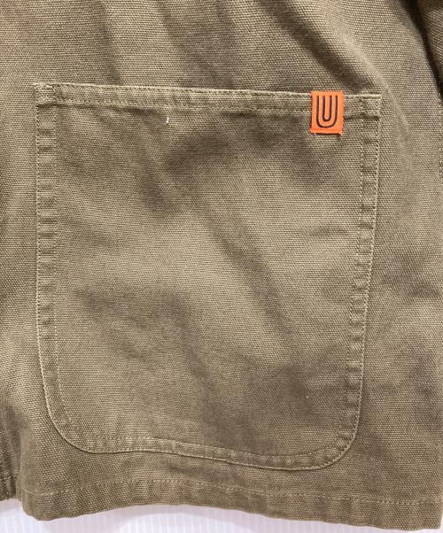 UNIVERSAL OVERALL（ユニバーサルオーバーオール）UNIVERSAL OVERALL (ユニバーサルオーバーオール) CORDURY COLLAR COVERALL グリーン サイズ:Mの古着・服飾アイテム