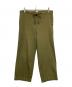 Eleven 2nd（イレブンセカンド）の古着「Cotton Wool Wide Pants」｜グリーン