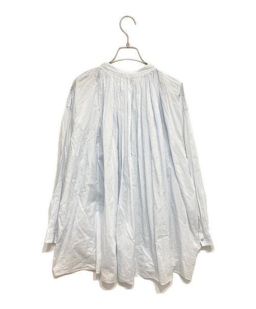 SP STASTNY PRODUKT（エシュペー）SP stastny produkt (エシュペー) コットンギャザーブラウス ブルー サイズ:FREEの古着・服飾アイテム