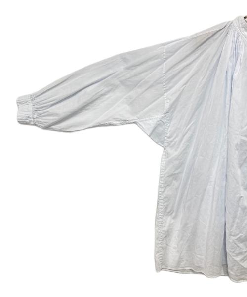 SP STASTNY PRODUKT（エシュペー）SP stastny produkt (エシュペー) コットンギャザーブラウス ブルー サイズ:FREEの古着・服飾アイテム