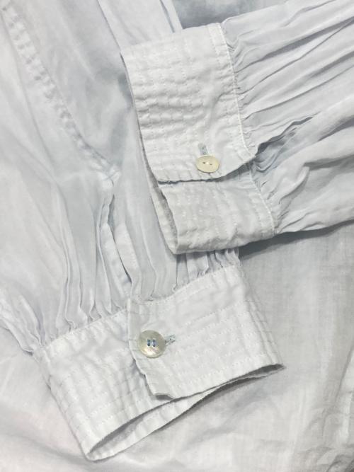 SP STASTNY PRODUKT（エシュペー）SP stastny produkt (エシュペー) コットンギャザーブラウス ブルー サイズ:FREEの古着・服飾アイテム