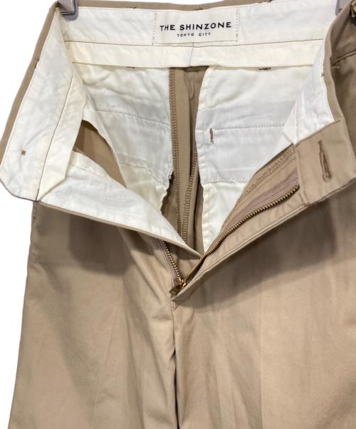 THE SHINZONE（ザ シンゾーン）THE SHINZONE (ザ シンゾーン) WASHED HIGH WAIST CHINO PANTS ブラウン サイズ:P0の古着・服飾アイテム