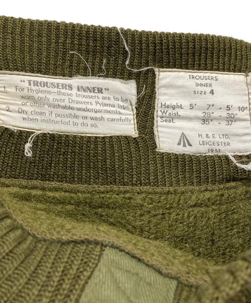 British Army（ブリティッシュアーミー）British Army (ブリティッシュアーミー) 50sウールライナーパンツ グリーン サイズ:4の古着・服飾アイテム