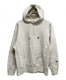 Champion REVERSE WEAVE（チャンピオン リバース ウィーブ）の古着「プルオーバーパーカー」｜グレー