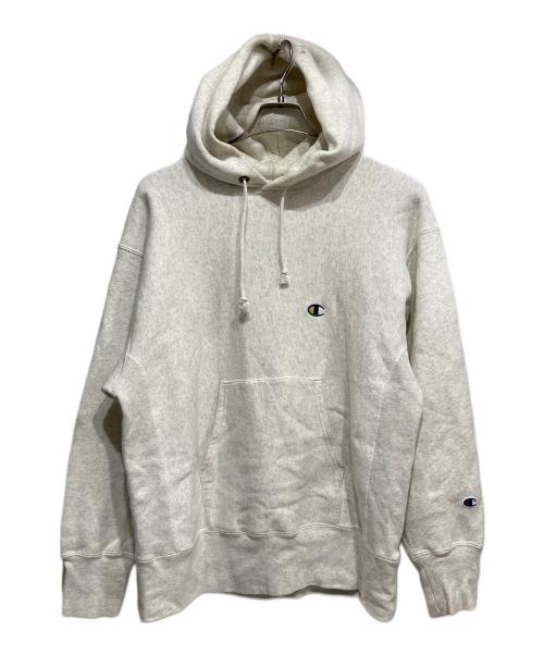 Champion REVERSE WEAVE（チャンピオン リバース ウィーブ）Champion REVERSE WEAVE (チャンピオン リバース ウィーブ) プルオーバーパーカー グレー サイズ:Mの古着・服飾アイテム