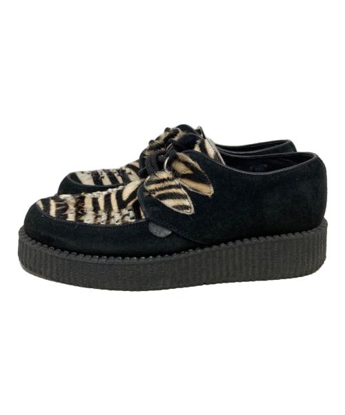 Underground（アンダーグラウンド）Underground (アンダーグラウンド) JOYRICH (ジョイリッチ) ハラコレザー厚底シューズ ブラック サイズ:7の古着・服飾アイテム