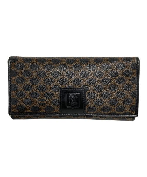 CELINE（セリーヌ）CELINE (セリーヌ) マカダム柄ウォレット ブラウンの古着・服飾アイテム
