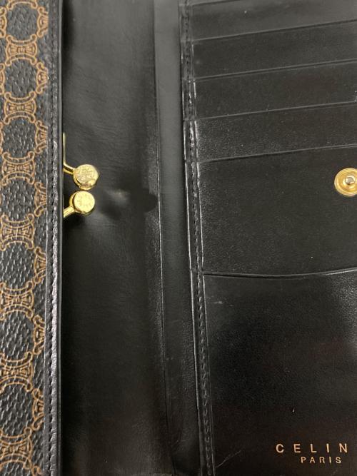 CELINE（セリーヌ）CELINE (セリーヌ) マカダム柄ウォレット ブラウンの古着・服飾アイテム