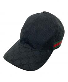GUCCI（グッチ）の古着「GGキャンバスベースボールキャップ」｜ブラック