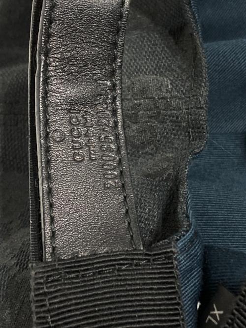 GUCCI（グッチ）GUCCI (グッチ) GGキャンバスベースボールキャップ ブラック サイズ:XLの古着・服飾アイテム