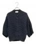 CLANE（クラネ）の古着「スリーディー ハーフスリーブ ニット カーディガン/3D DOT HALF SLEEVE KNIT CARDIGAN」｜ブラック