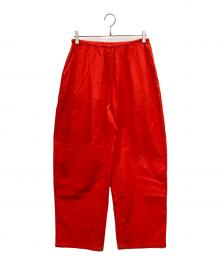 LOEFF（ロエフ）の古着「コットンツイルコクーンワイドパンツ」｜オレンジ