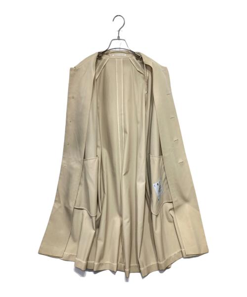 IMPER MEABLE yohji yamamoto（インパァーミィアブル ヨウジヤマモト）IMPER MEABLE yohji yamamoto (インパァーミィアブル ヨウジヤマモト) ステンカラーコート ベージュ サイズ:38の古着・服飾アイテム