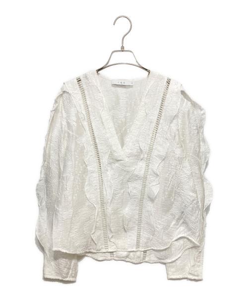 IRO PARIS（イロ）IRO PARIS (イロ) レースブラウス ホワイト サイズ:36の古着・服飾アイテム