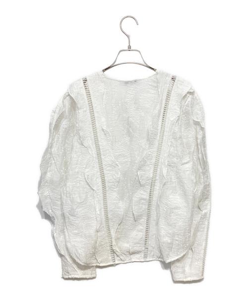 IRO PARIS（イロ）IRO PARIS (イロ) レースブラウス ホワイト サイズ:36の古着・服飾アイテム