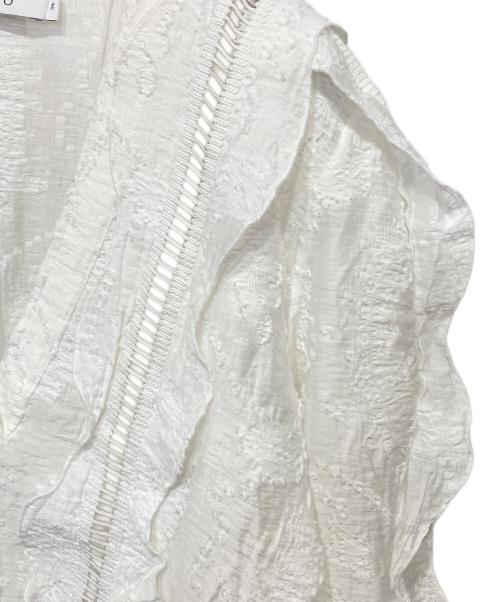 IRO PARIS（イロ）IRO PARIS (イロ) レースブラウス ホワイト サイズ:36の古着・服飾アイテム