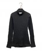 TANAKAタナカ）の古着「High-Neck Jersey Top」｜ブラック