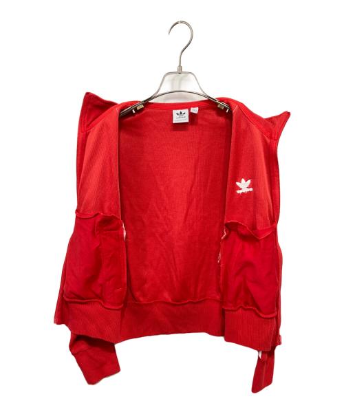 adidas（アディダス）adidas (アディダス) ニットトップ レッド サイズ:Lの古着・服飾アイテム