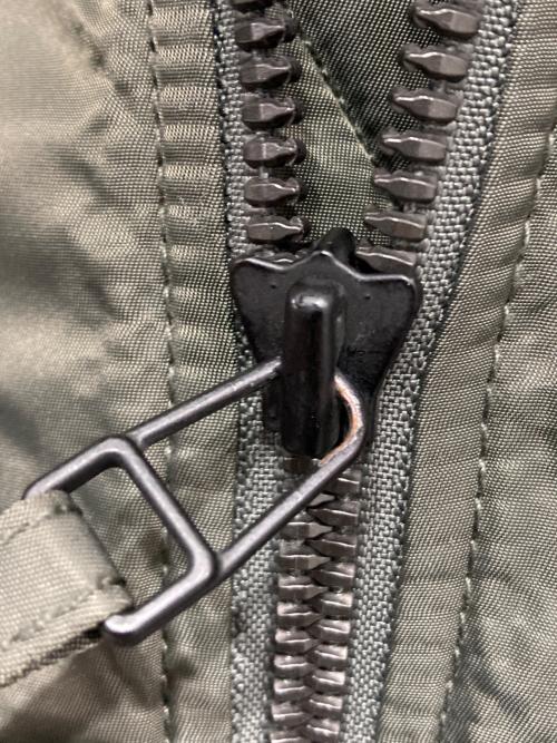 ALPHA（アルファ）ALPHA (アルファ) フーデットリブジャケット グレー サイズ:Mの古着・服飾アイテム