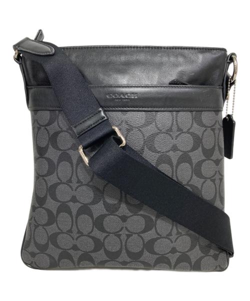 COACH（コーチ）COACH (コーチ) シグネチャーショルダーバッグ ブラックの古着・服飾アイテム