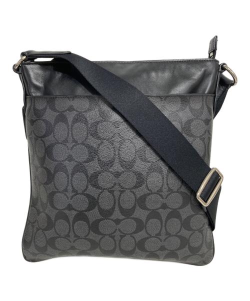 COACH（コーチ）COACH (コーチ) シグネチャーショルダーバッグ ブラックの古着・服飾アイテム