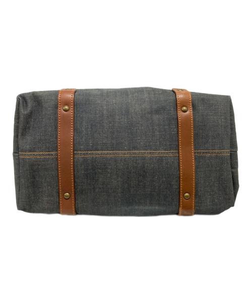 BURBERRY BLUE LABEL（バーバリー ブルー レーベル）BURBERRY BLUE LABEL (バーバリー ブルー レーベル) デニムロゴプレートハンドバッグ インディゴの古着・服飾アイテム