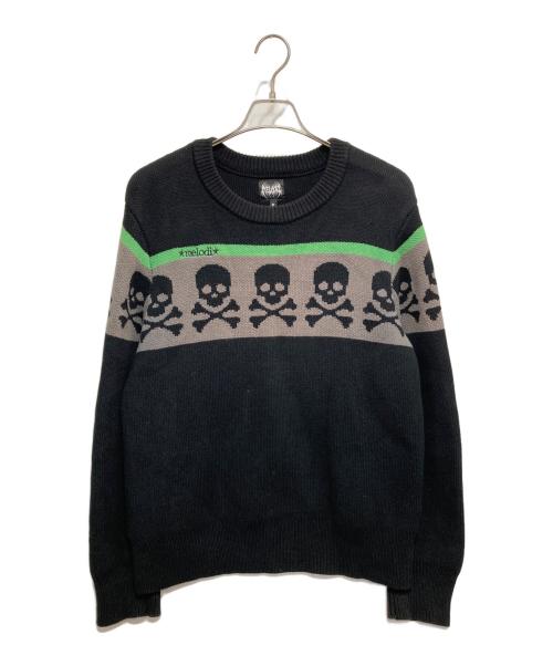 ec melodi（イーシー メロディ）ec melodi (イーシー メロディ) Heavy Knit Skull ブラック サイズ:Mの古着・服飾アイテム