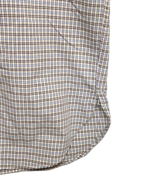 RALPH LAUREN（ラルフローレン）RALPH LAUREN (ラルフローレン) 半袖シャツ ホワイト×ブルー サイズ:Sの古着・服飾アイテム