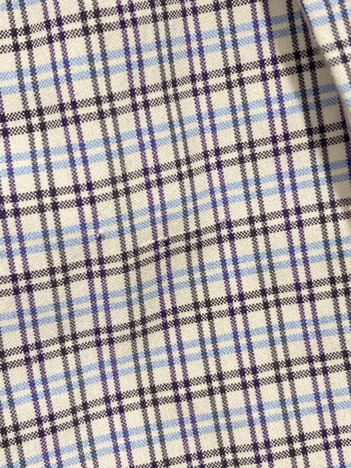 RALPH LAUREN（ラルフローレン）RALPH LAUREN (ラルフローレン) 半袖シャツ ホワイト×ブルー サイズ:Sの古着・服飾アイテム