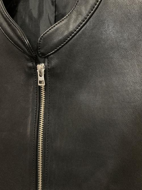 LIDnM（リドム）LIDnM (リドム) シープレザーライダースジャケット ブラック サイズ:Sの古着・服飾アイテム