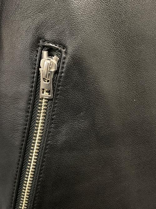 LIDnM（リドム）LIDnM (リドム) シープレザーライダースジャケット ブラック サイズ:Sの古着・服飾アイテム