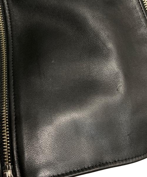 LIDnM（リドム）LIDnM (リドム) シープレザーライダースジャケット ブラック サイズ:Sの古着・服飾アイテム