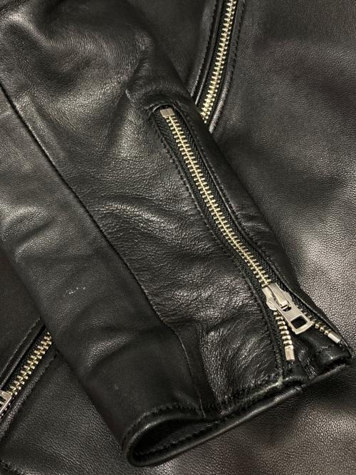 LIDnM（リドム）LIDnM (リドム) シープレザーライダースジャケット ブラック サイズ:Sの古着・服飾アイテム