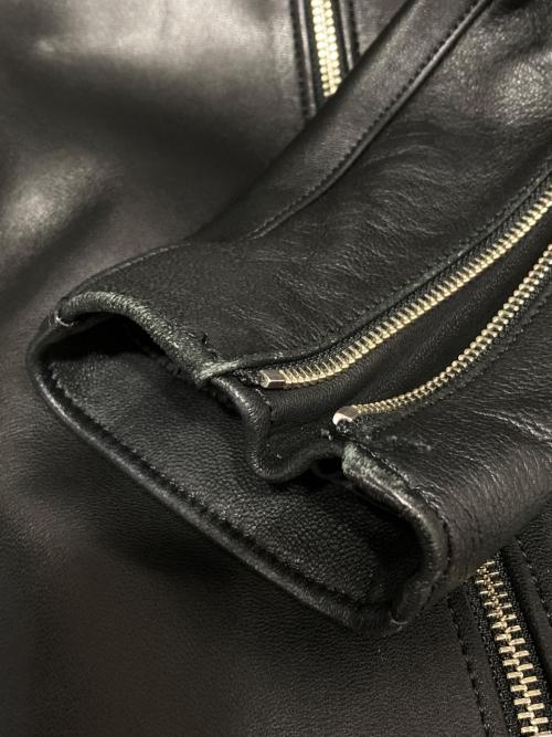 LIDnM（リドム）LIDnM (リドム) シープレザーライダースジャケット ブラック サイズ:Sの古着・服飾アイテム