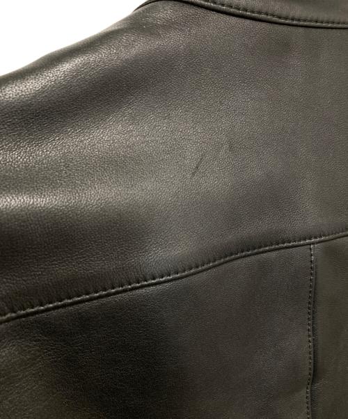 LIDnM（リドム）LIDnM (リドム) シープレザーライダースジャケット ブラック サイズ:Sの古着・服飾アイテム
