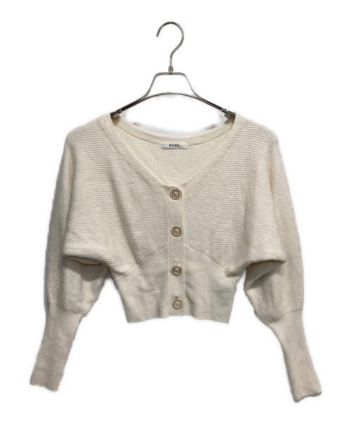 Snidel（スナイデル）Snidel (スナイデル) カーデ×チュールスカートセット ホワイトの古着・服飾アイテム