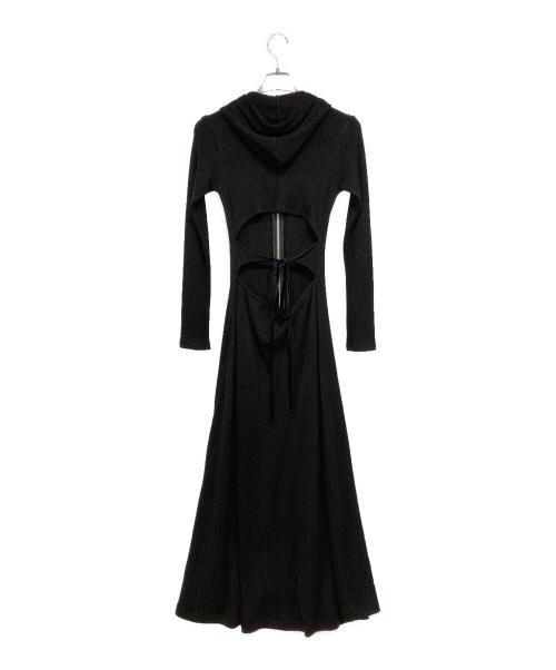 YILON（イロン）YILON (イロン) ニットワンピース ブラック サイズ:Fの古着・服飾アイテム